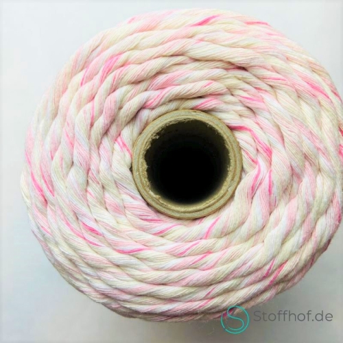 Makramee Garn Verzwirnt 3-4mm Candy Mix